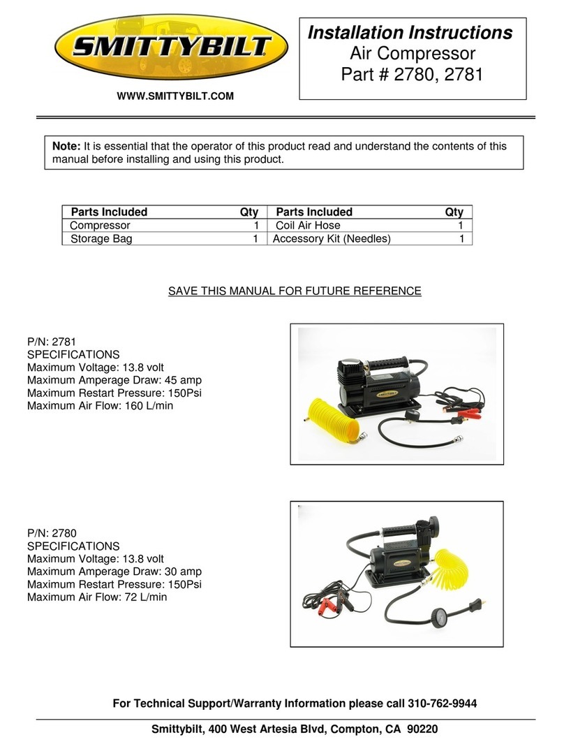 Smittybilt 2780 installation instructions