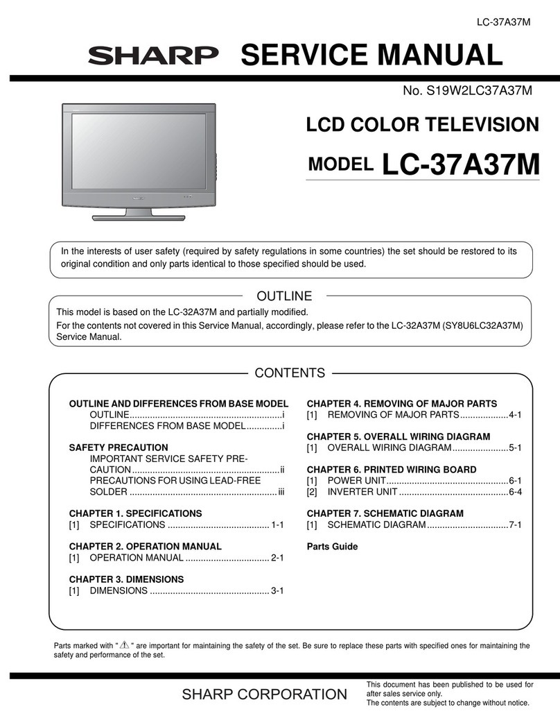 Sharp Aquos LC-37A37M User manual