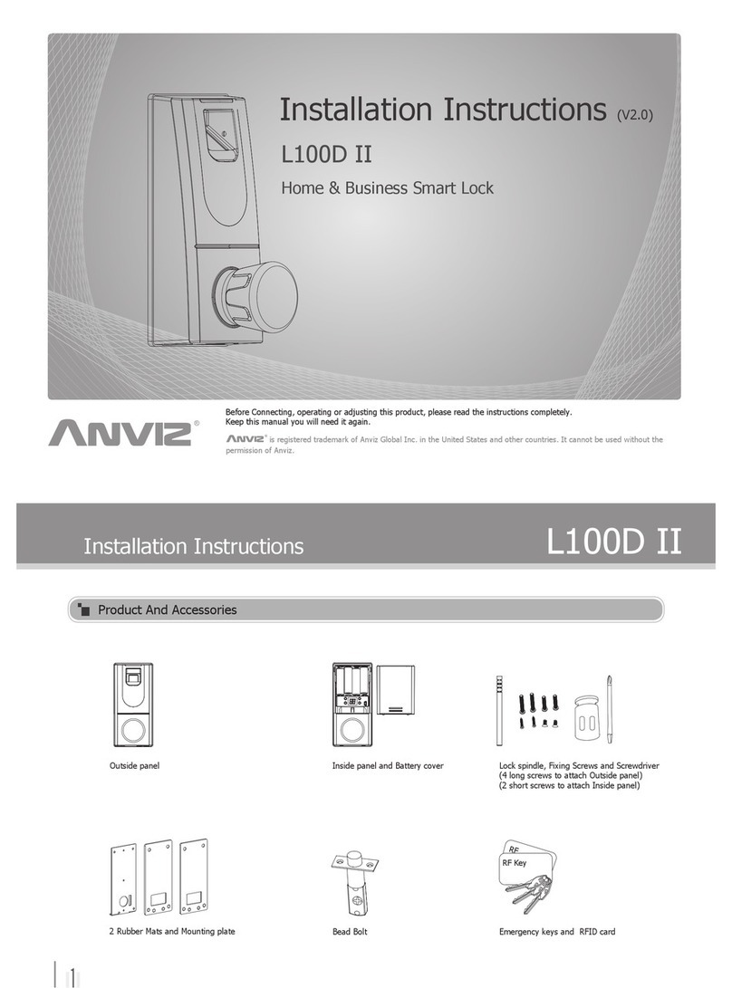 Anviz L100D II installation instructions