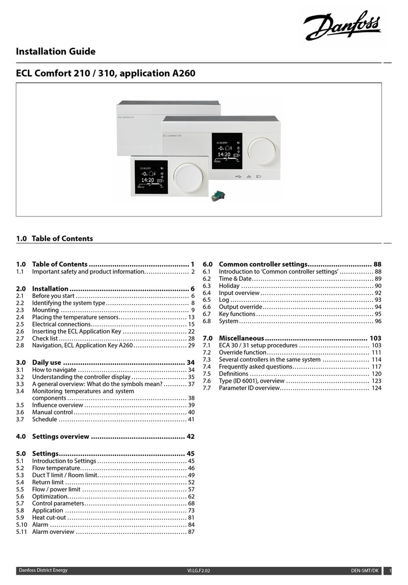 Danfoss ECL Comfort 210 User manual