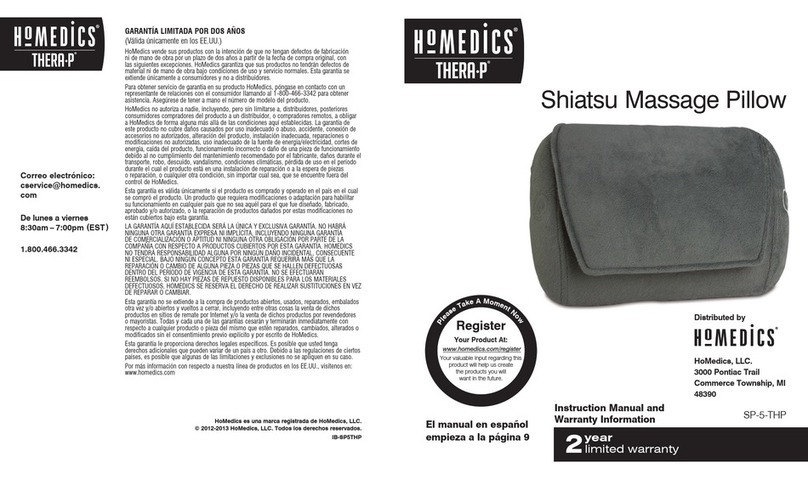 HoMedics SP-5-THP User manual