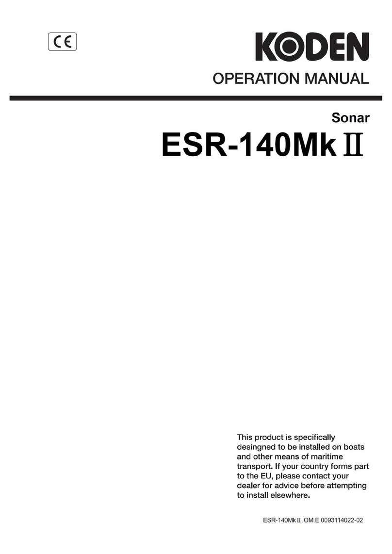 Koden ESR-140Mk II Operation manual