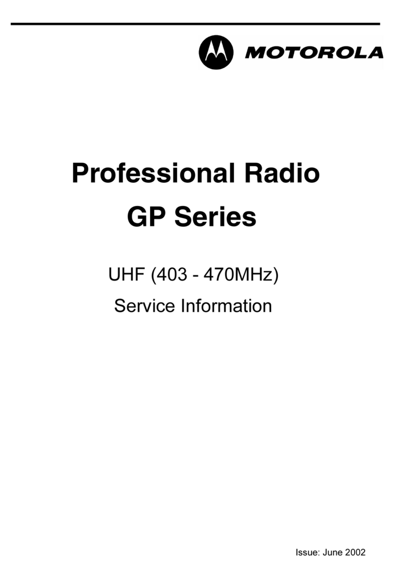 Motorola GP320 Series Operating and installation instructions