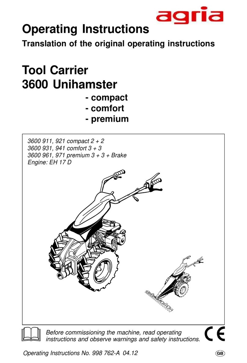 Agria 3600 User manual