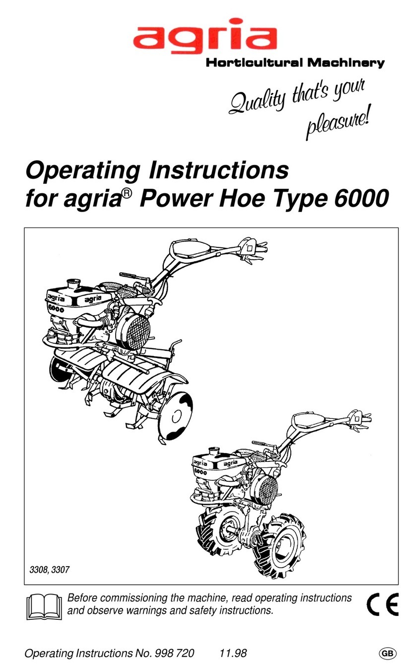 Agria 6000 operating instructions