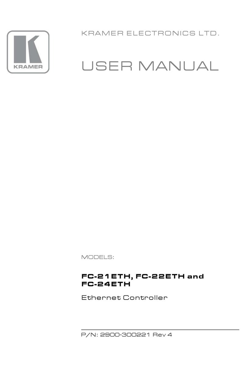 Kramer FC-21ETH User manual Kramer FC-21ETH User manual