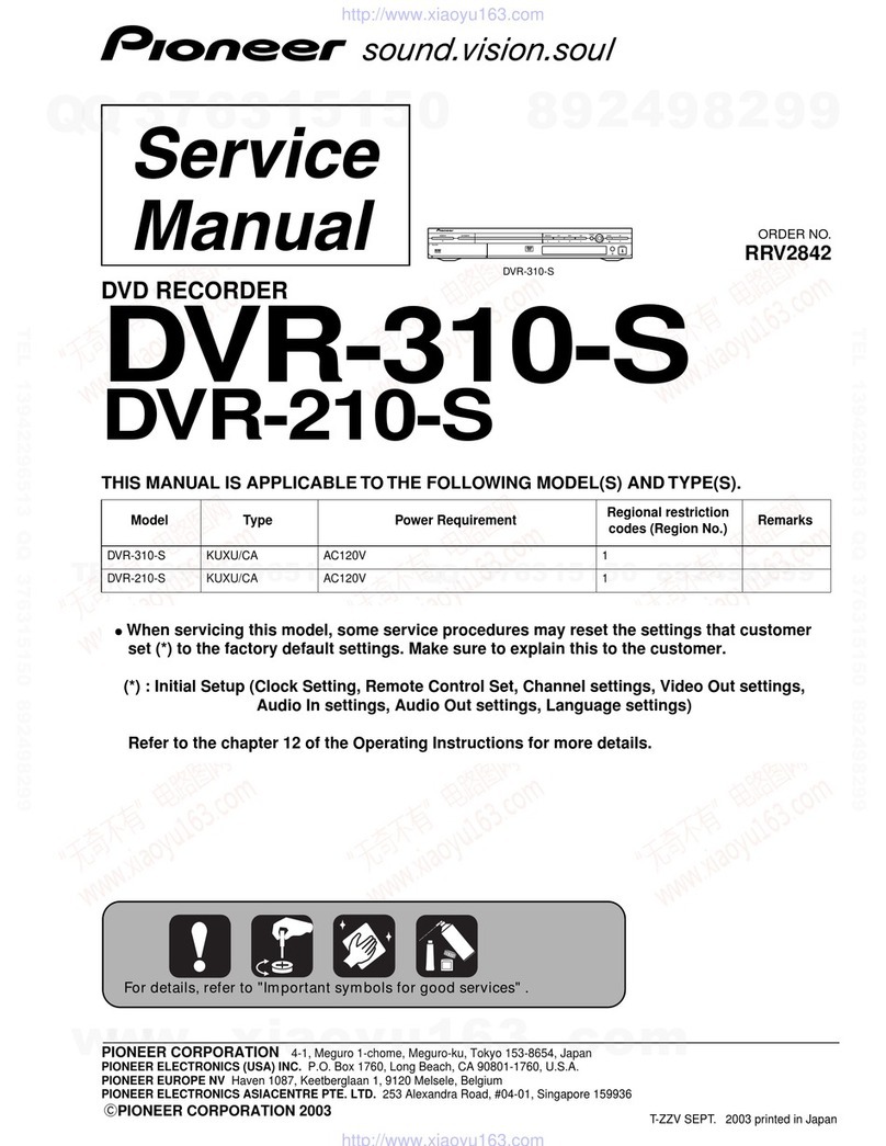 Pioneer DVR-310-S User manual