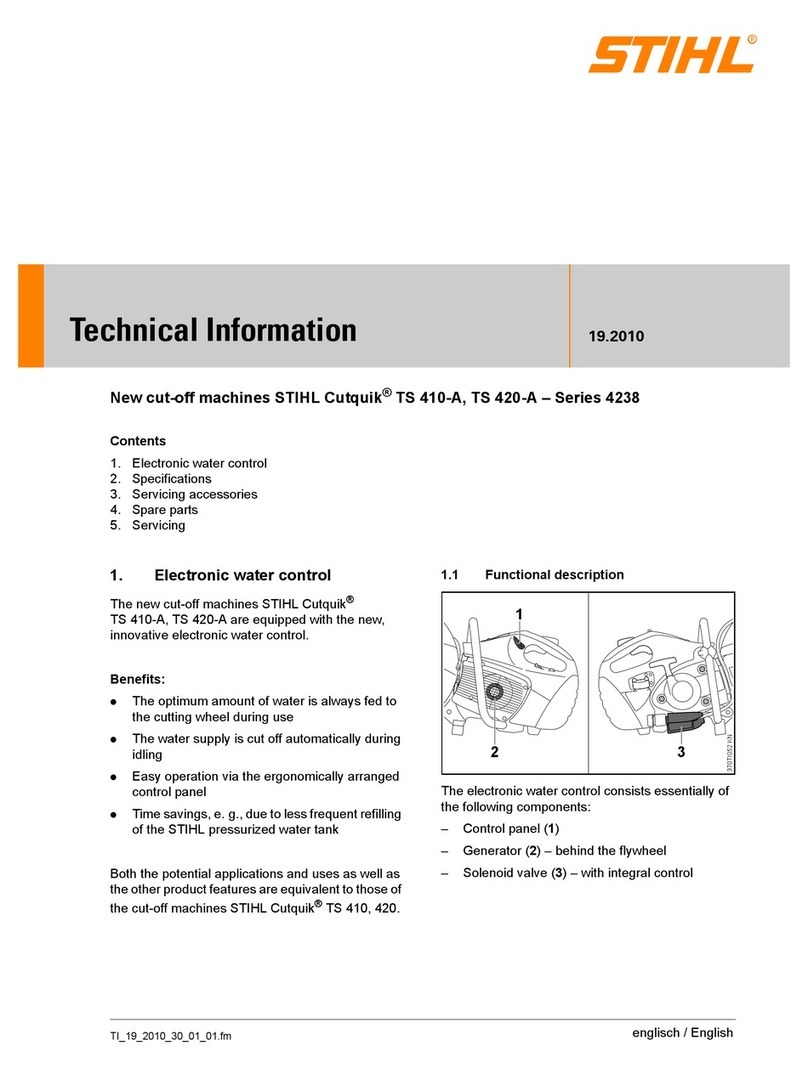 Stihl Cutquik TS 410-A technical information