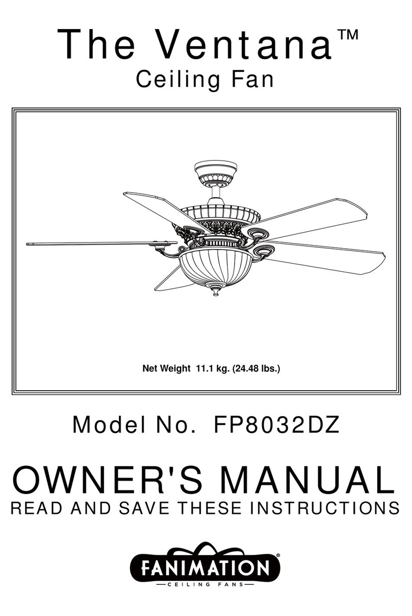 Fanimation FP8032DZ User manual