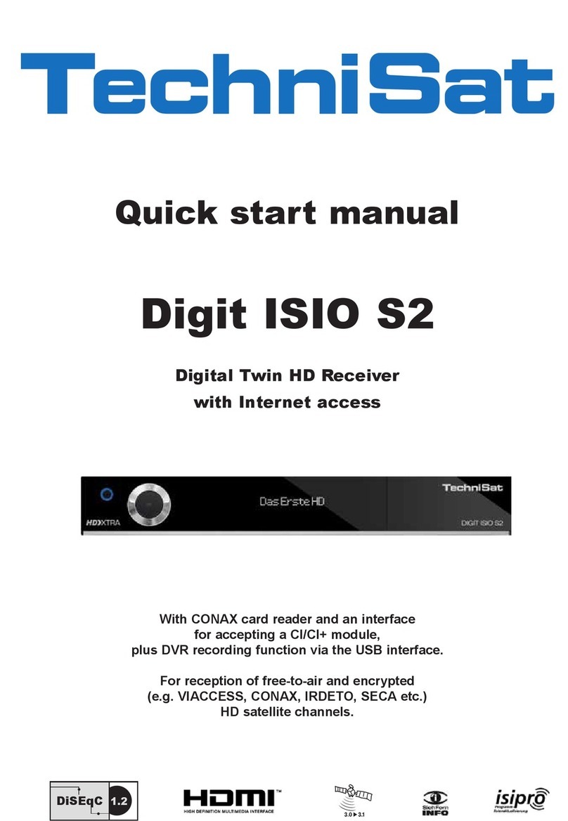 TechniSat Digit ISIO S2 Instruction manual TechniSat Digit ISIO S2 Instruction manual