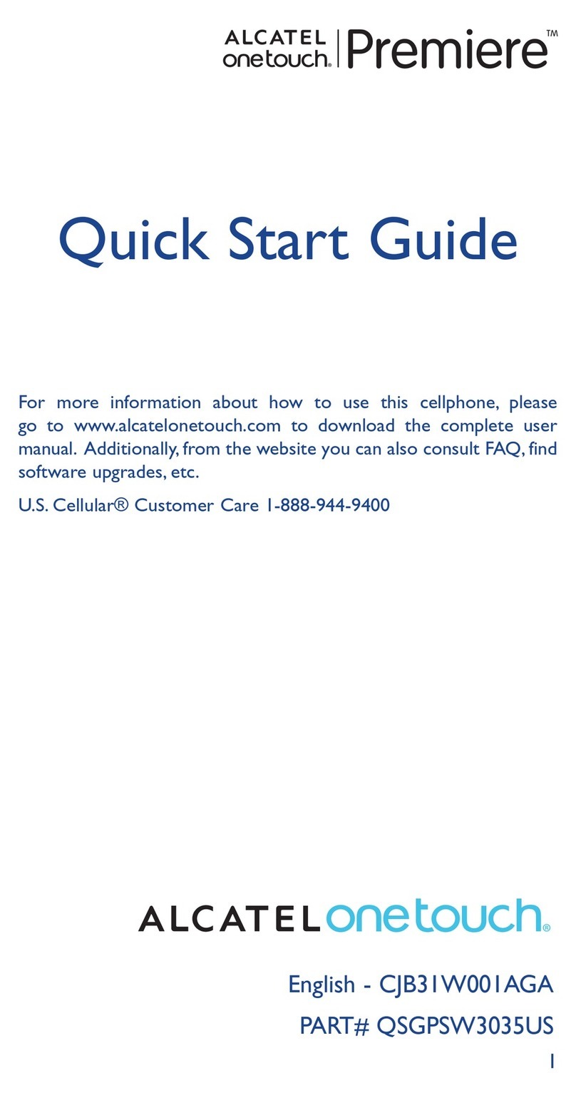 Alcatel One Touch Premiere User manual