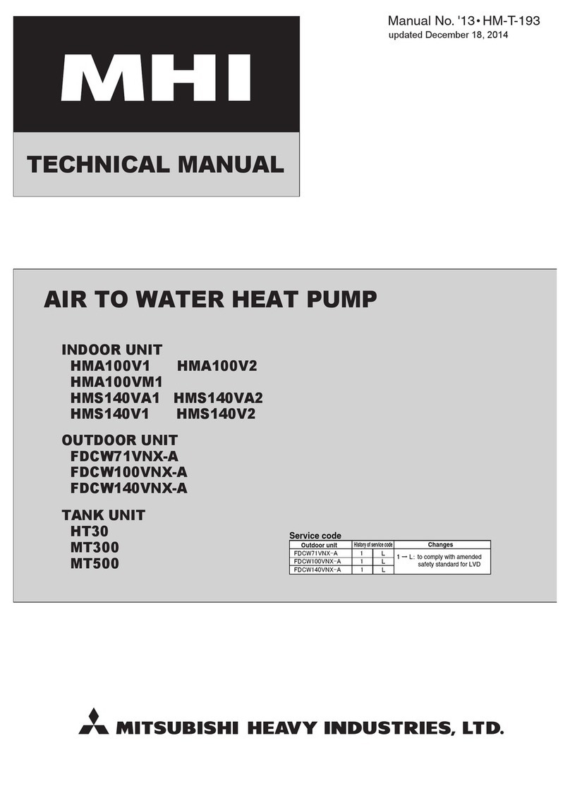 Mitsubishi Heavy Industries HMA100V1 User manual