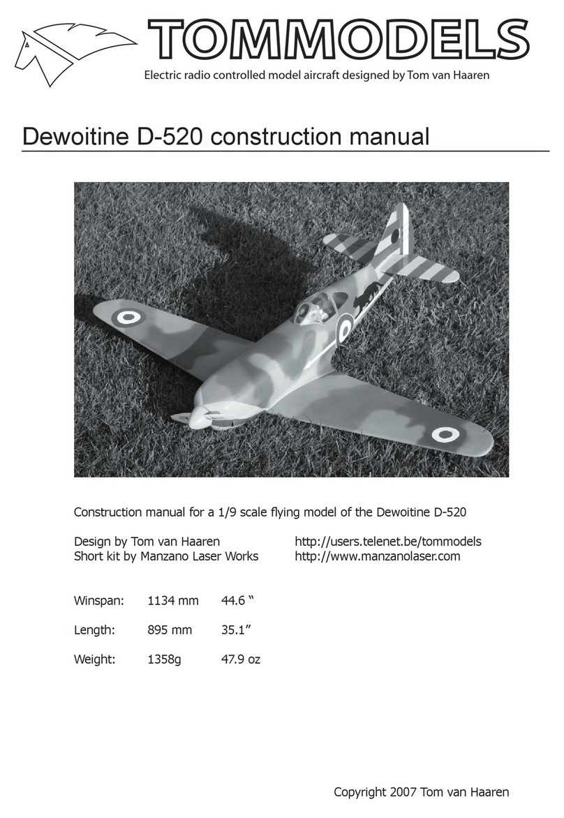 Tommodels Dewoitine D-520 Construction manual
