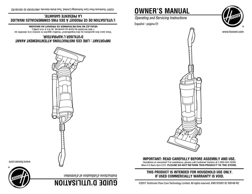 Hoover UH70403 User manual