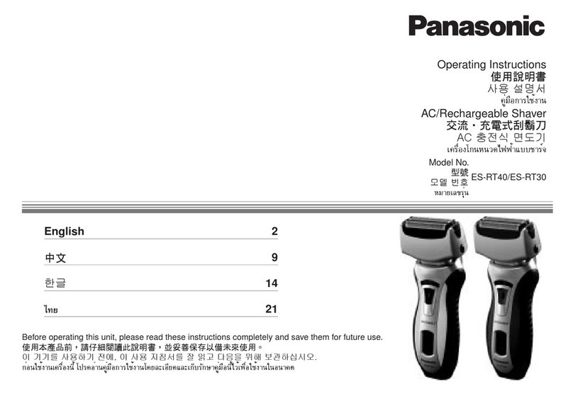 Panasonic ES-RT40 User manual