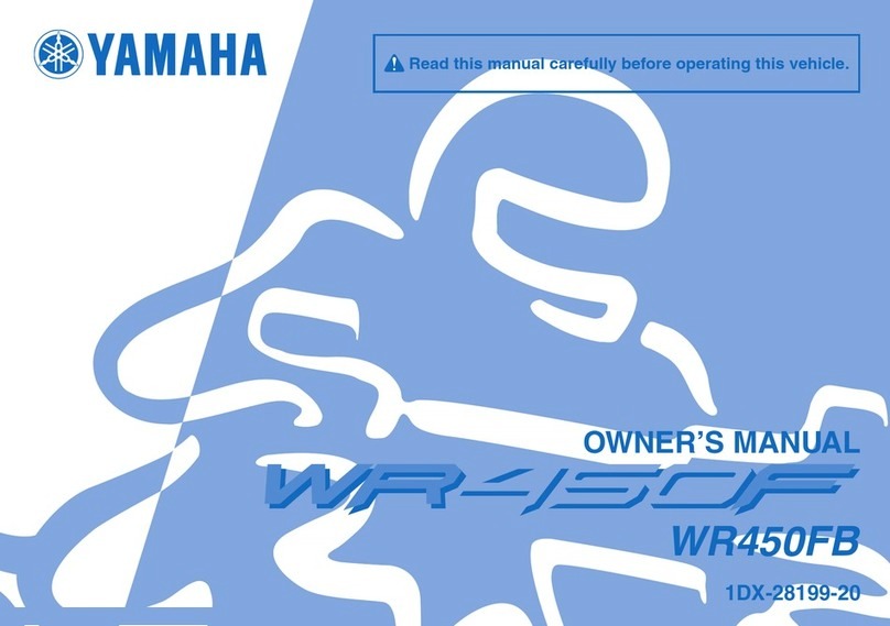 Yamaha wr450fb User manual