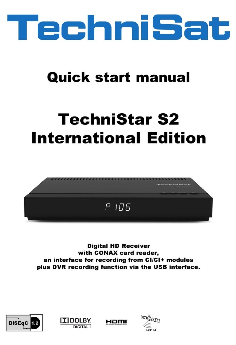 TechniSat TechniStar S2 Instruction manual TechniSat TechniStar S2 Instruction manual