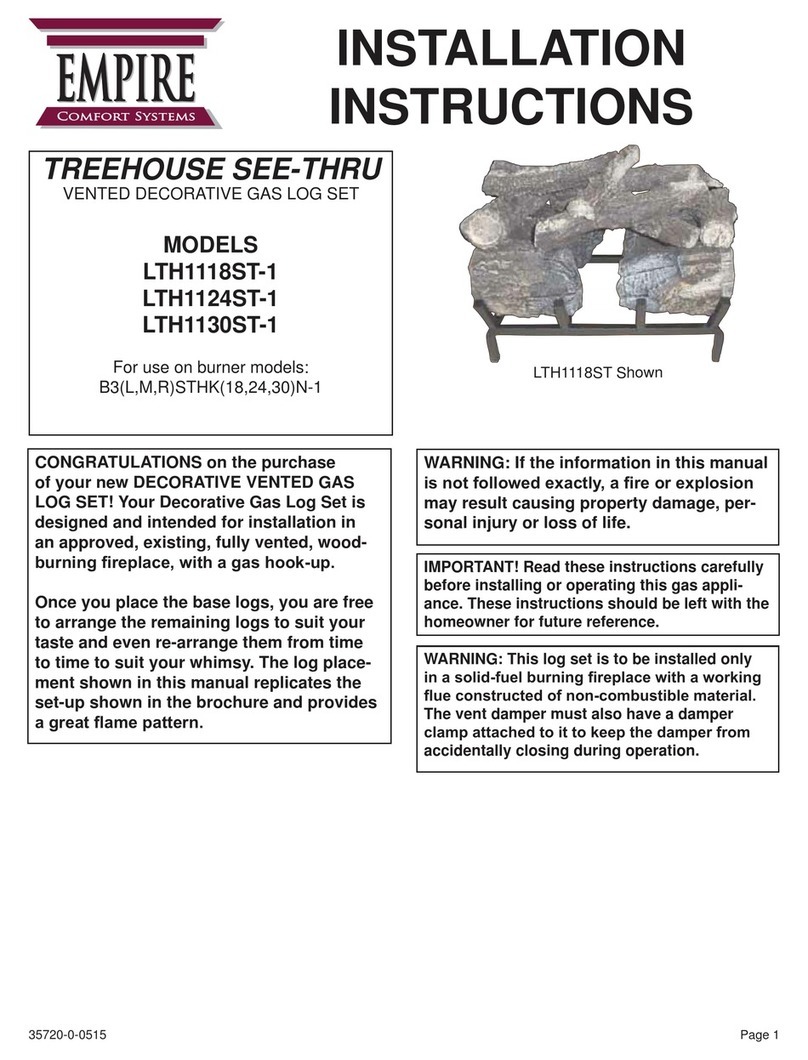 Empire Comfort Systems LTH1118ST-1 installation instructions