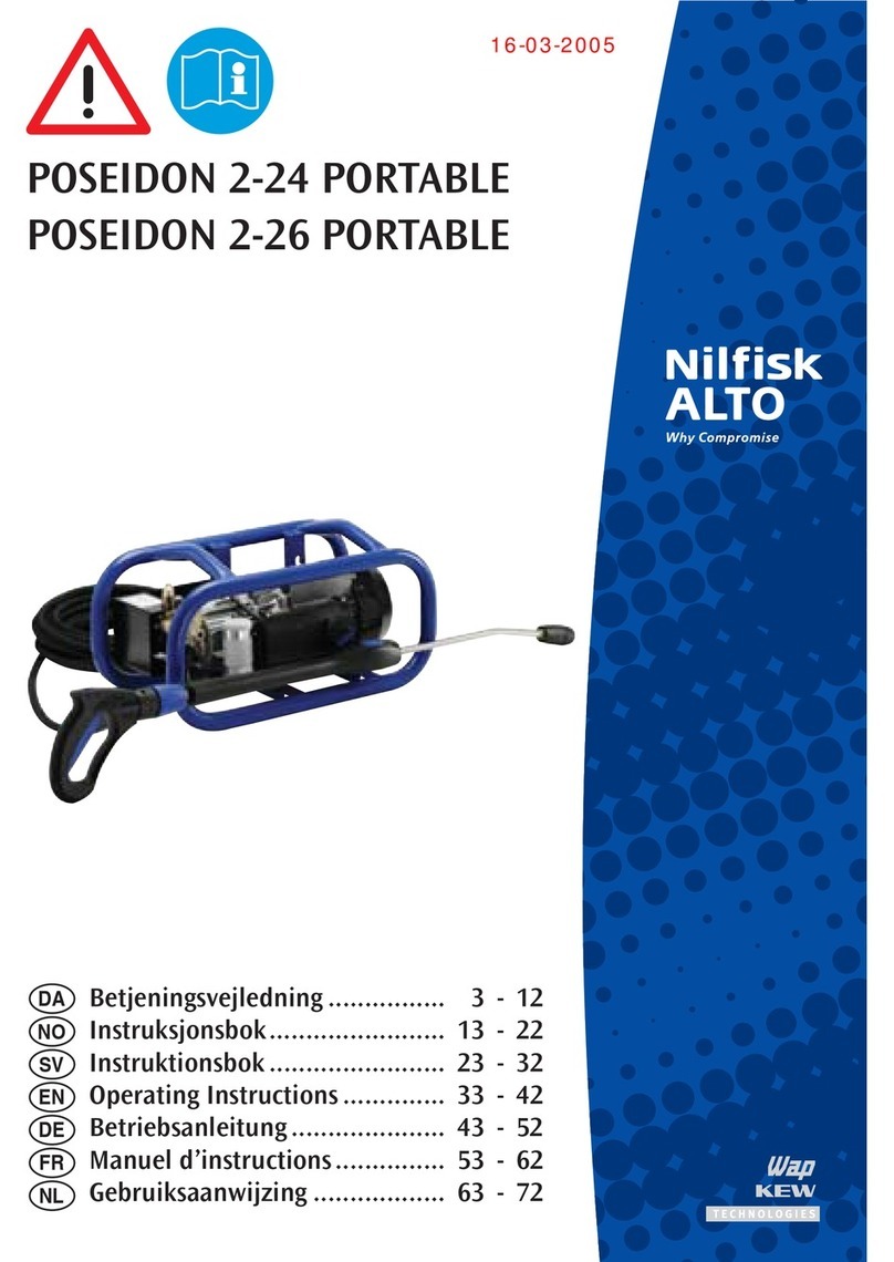 Nilfisk-ALTO POSEIDON 2-26 PORTABLE operating instructions