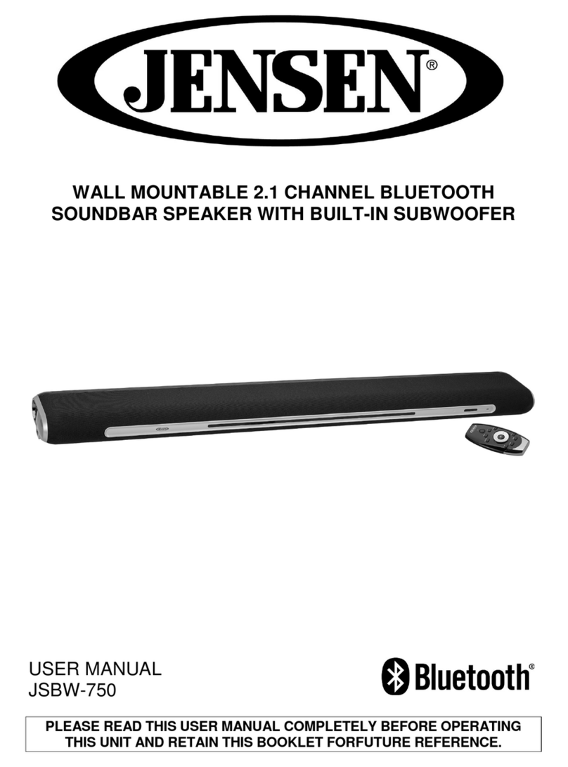 Jensen JSBW-750 user manual