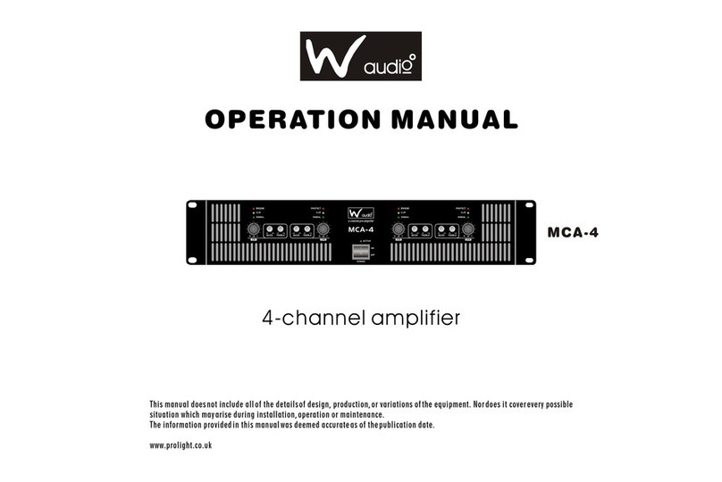 Waudio MCA-4 User manual