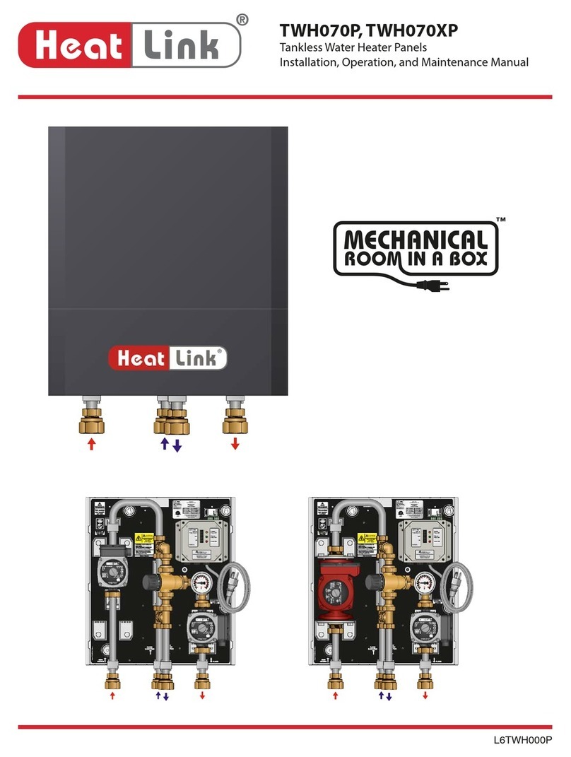 HeatLink TWH070P User manual