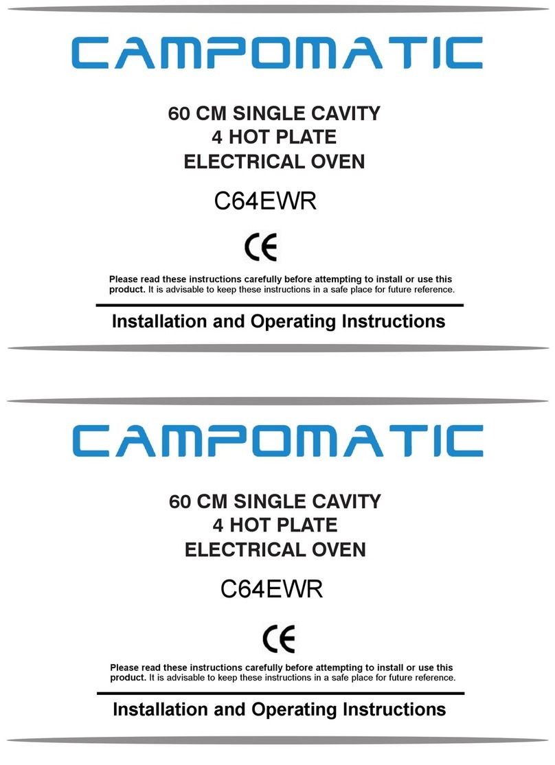 Campomatic C64EWR Installation and operating instructions Campomatic C64EWR Installation and operating instructions