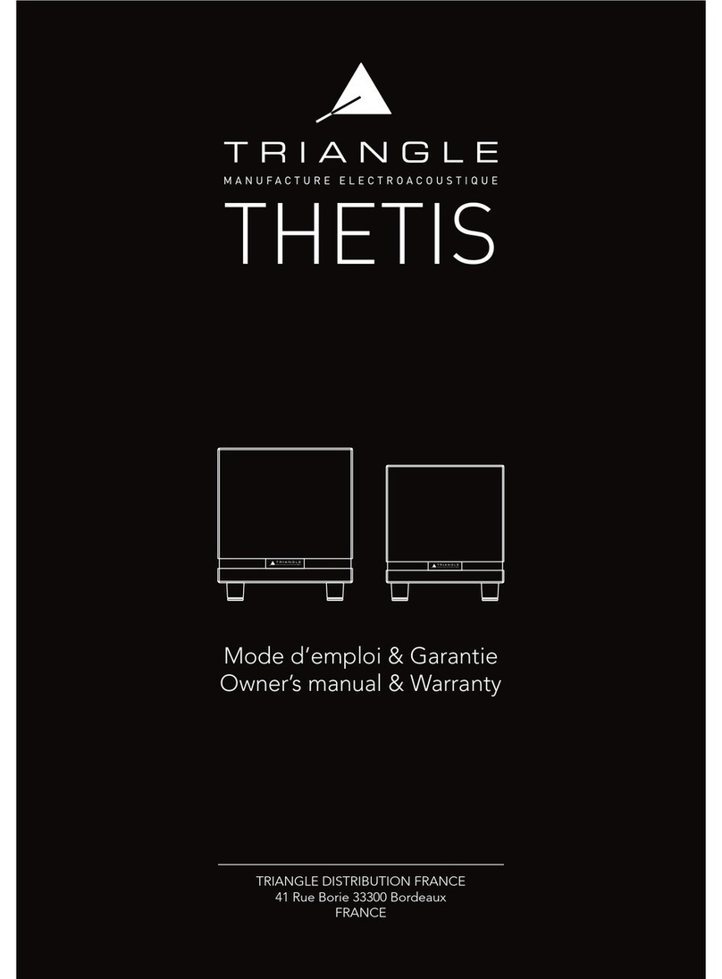 Triangle Engineering THETIS Owner's manual & warranty