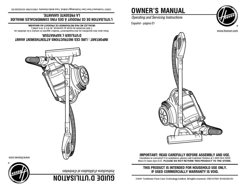 Hoover SH40080 User manual