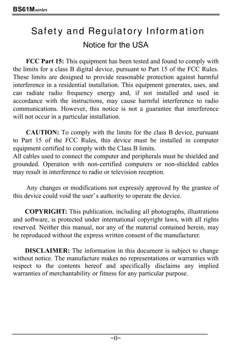 Procomp BS61M Series User manual