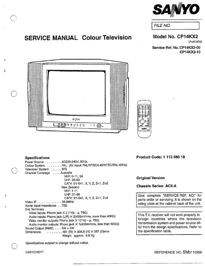 Sanyo CP14KX2 User manual Sanyo CP14KX2 User manual