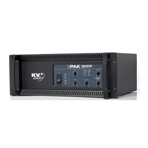KV2 Audio EPAK 2500R User manual