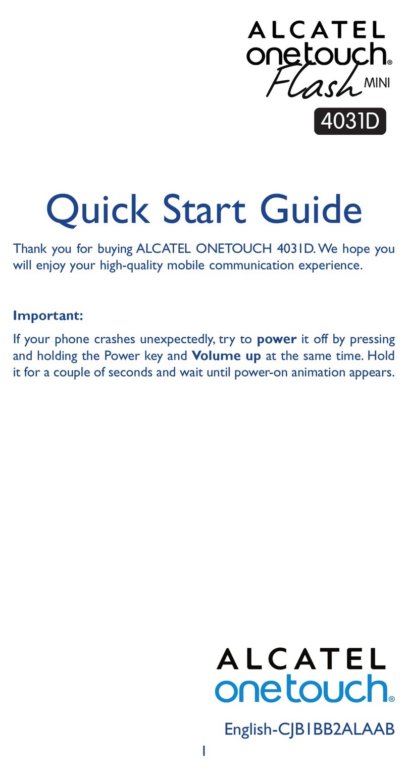 OneTouch Flash Mini 4031D User manual OneTouch Flash Mini 4031D User manual