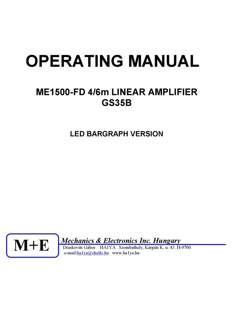 Mechanics & Electronics ME1500-FD GS35B operating manual