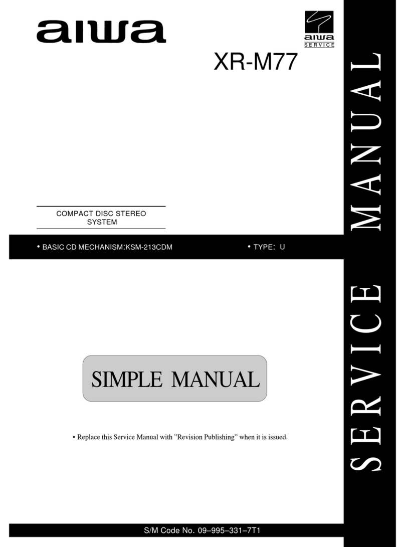 Aiwa XR-M77 User manual