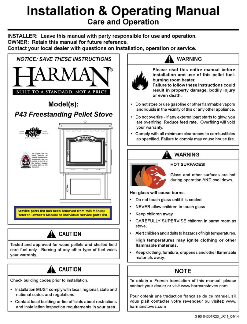 Harman P43 Installation instructions