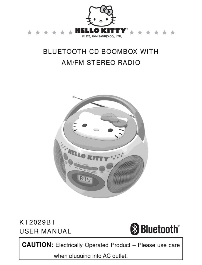 Hello Kitty KT2029BT User manual
