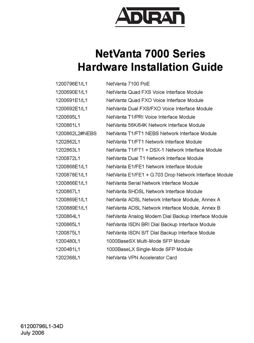 ADTRAN NetVanta 7000 Series Manual