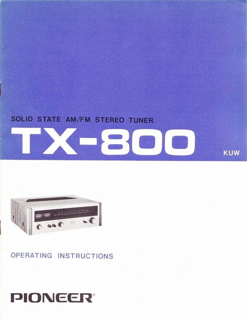 Pioneer TX-800 operating instructions
