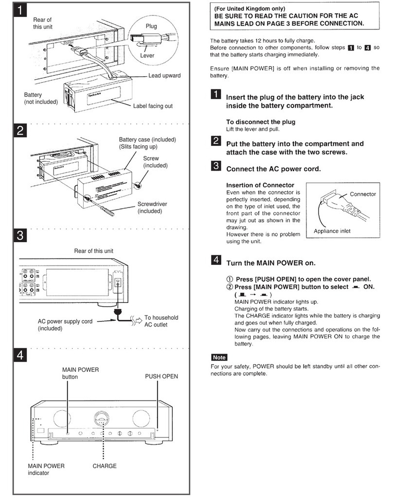 Technics SUC-3000 Building instructions Technics SUC-3000 Building instructions