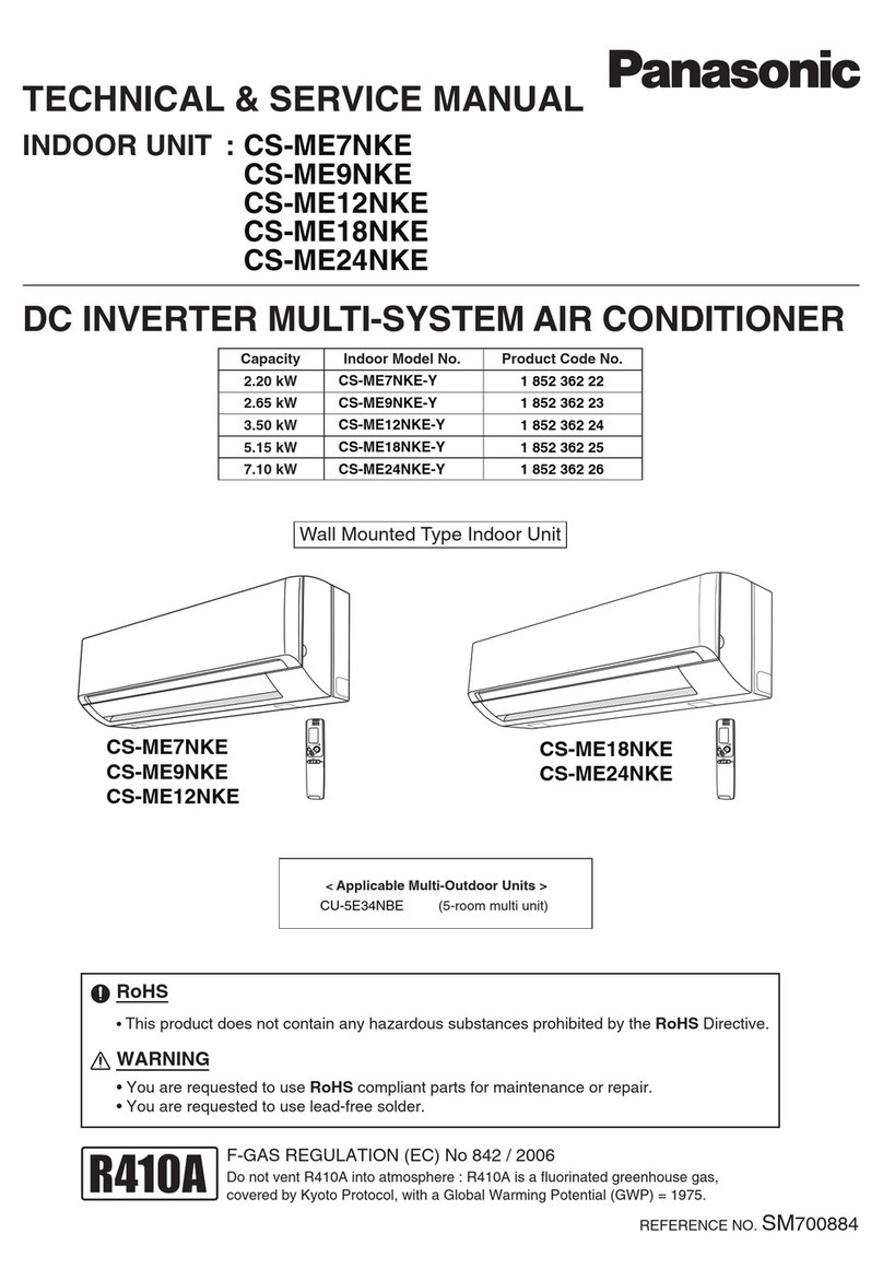 Panasonic CS-ME7NKE Operating manual