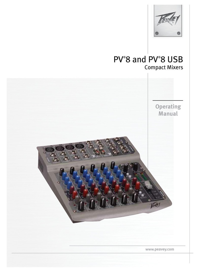 Peavey PV 8 operating manual