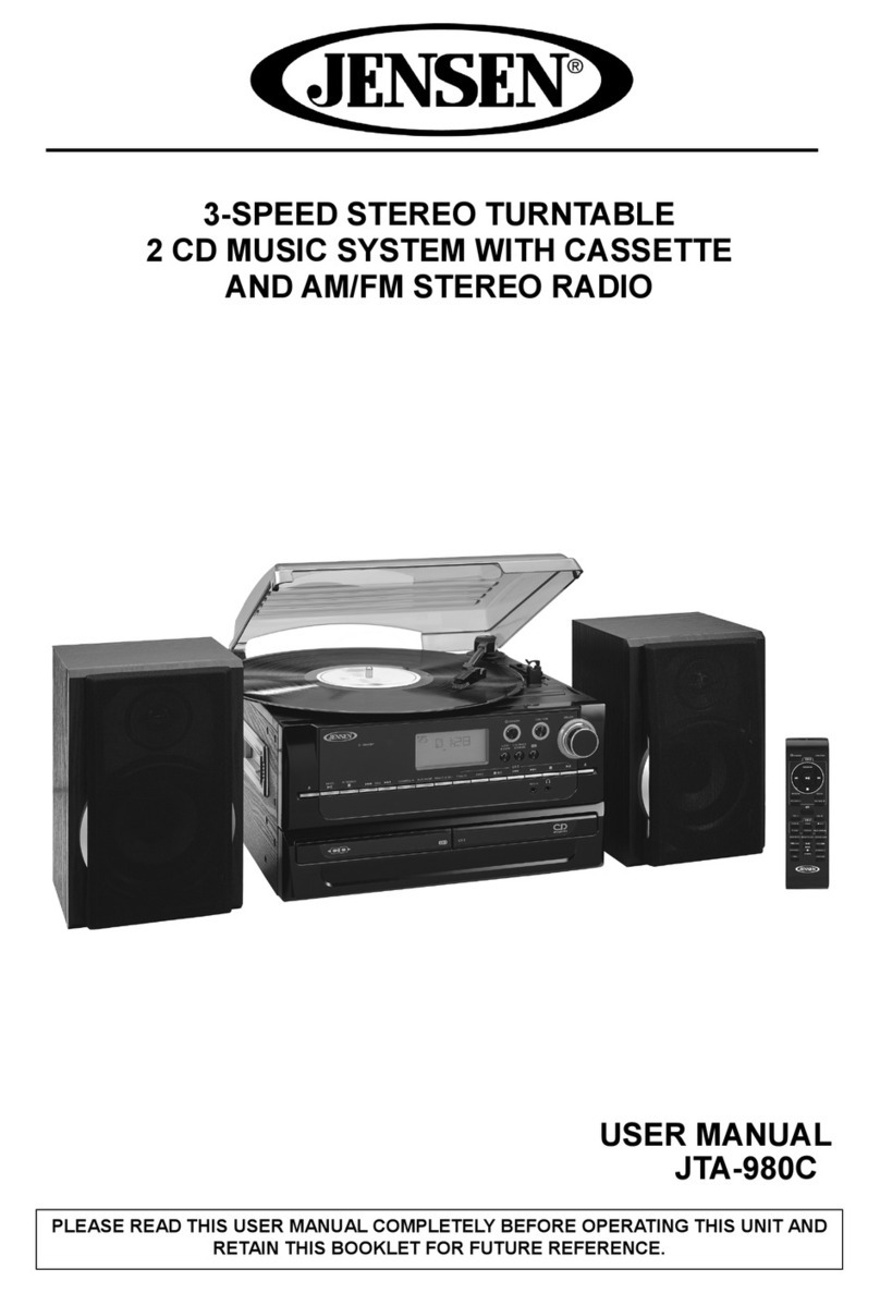 Jensen JTA-980C User manual Jensen JTA-980C User manual