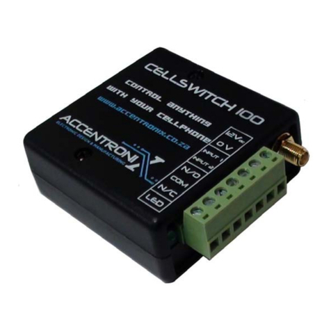 Accentronix CELLSWITCH 100 user manual