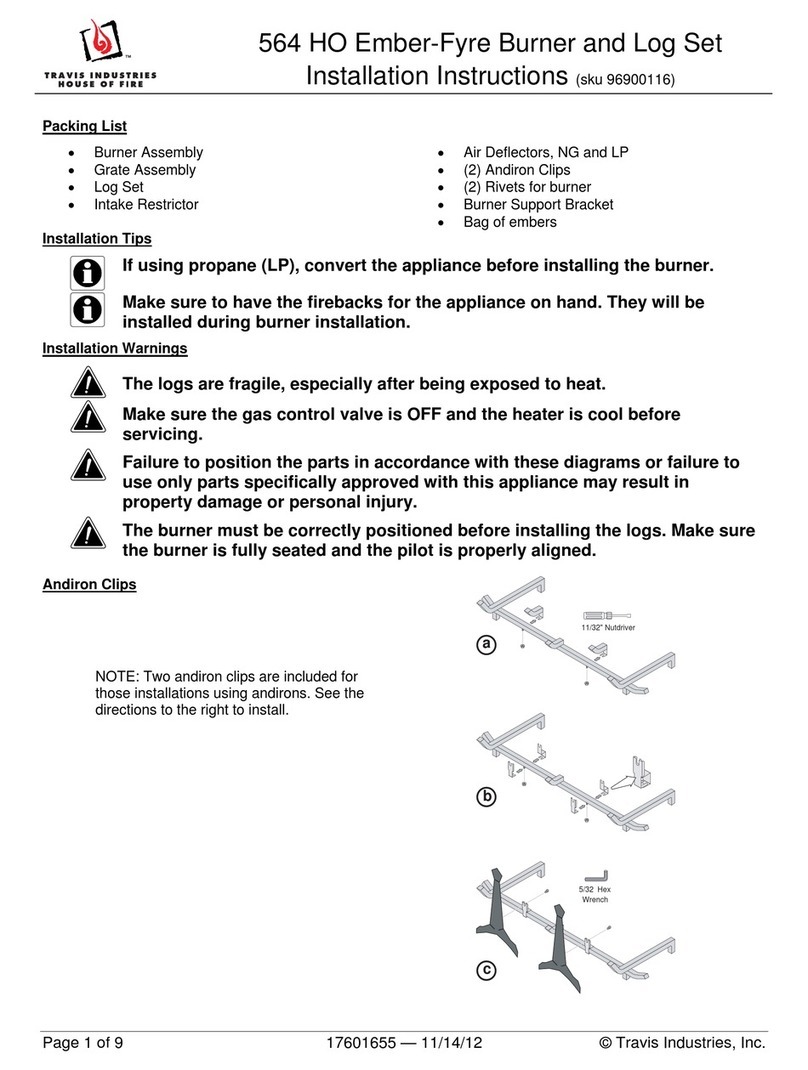 Travis Industries 564 HO User manual
