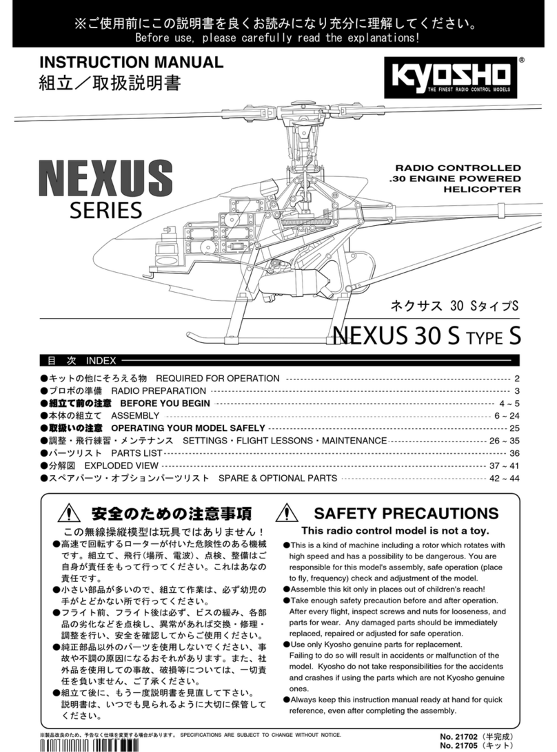 Kyosho NEXUS 30 S instruction manual