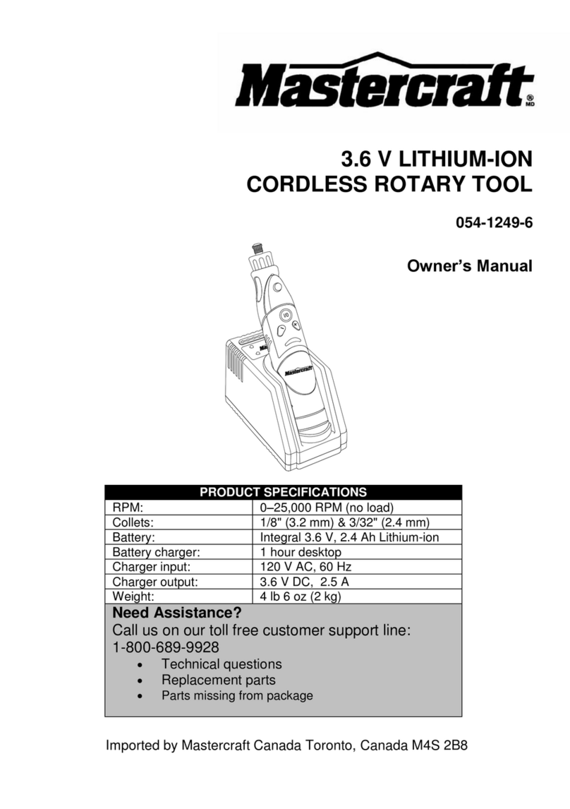 MasterCraft 054-1249-6 owner's manual