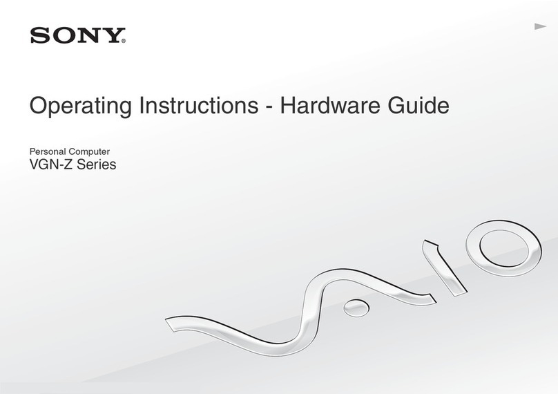 Sony VGN-Z Series operating instructions
