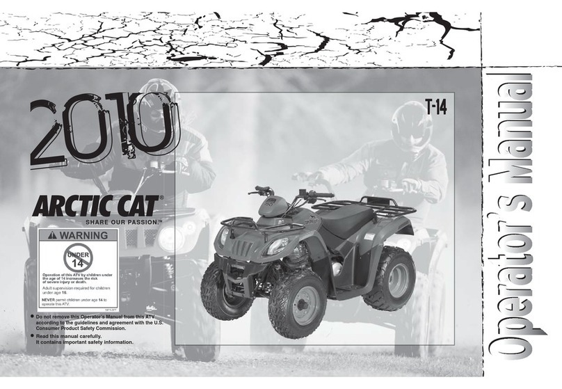 Arctic Cat T-14 2010 Operator's manual