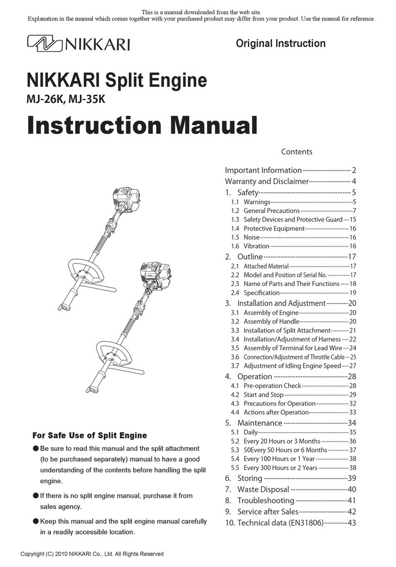 NIKKARI MJ-26K User manual